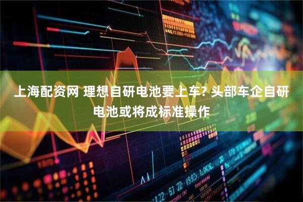 上海配资网 理想自研电池要上车? 头部车企自研电池或将成标准操作